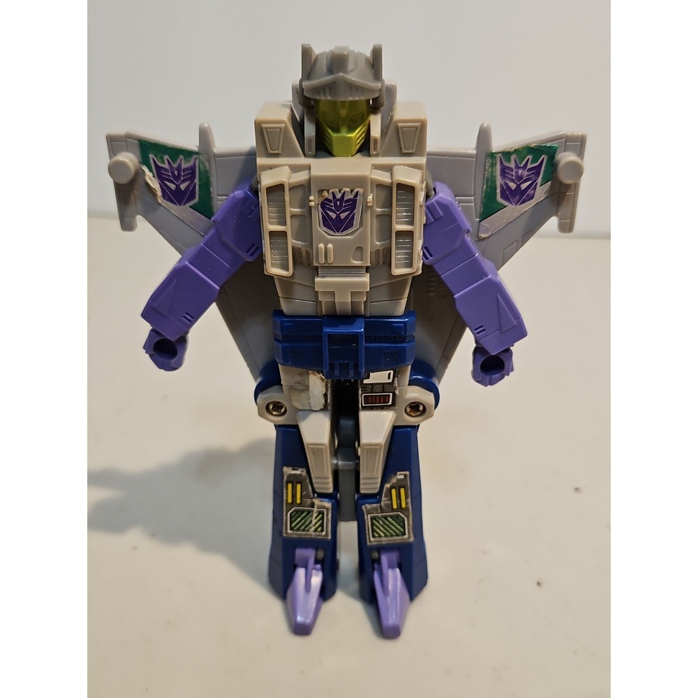 Transformers G1 Decepticon Targetmaster Needlenose  Jet Hasbro Takara 1988 - Picture 10 of 10